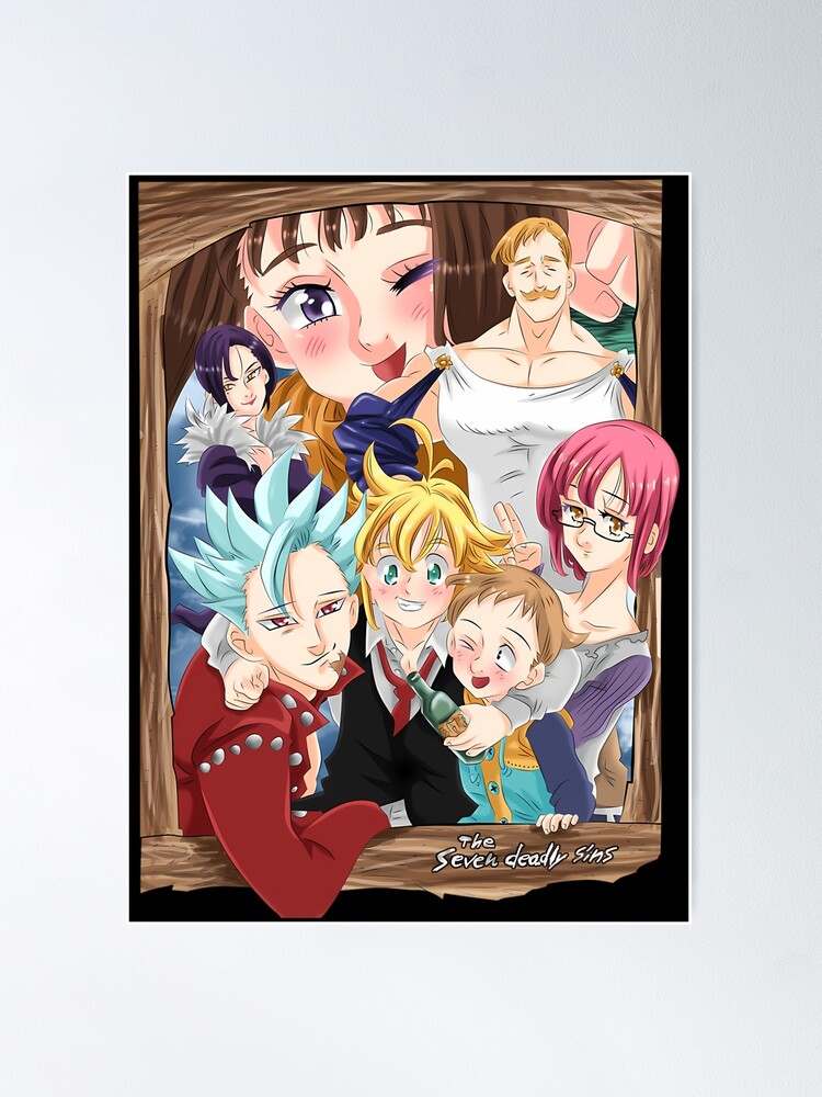 Anime Nanatsu No Taizai Seven Deadly Sins Poster for Sale by  Nicholapolitano