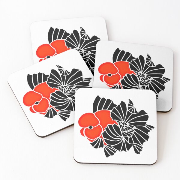 Aperçu de l'œuvre Oranda rouge et noir Goldfish Logo 20 E créée et vendue par Nosnah.