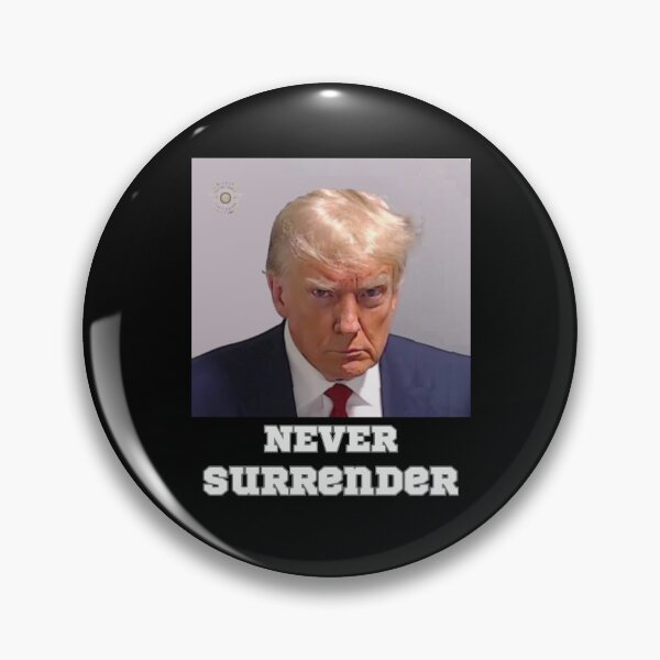 Item preview, Trump Mugshot Never Surrender  designed and sold by Flirt-Teez.