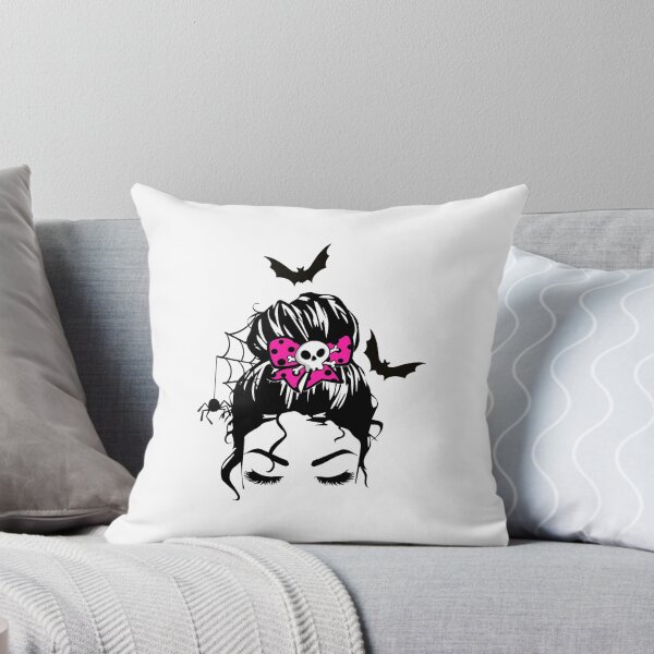 Item preview, Pink Halloween Messy Bun Girl  designed and sold by InfiniteDemand.