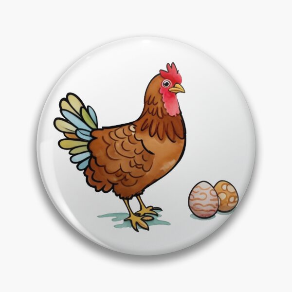 Item preview, Easter Egger Hen Sticker designed and sold by culasse06.
