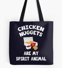 Bolsa de tela Los Nuggets de pollo son mi espíritu animal