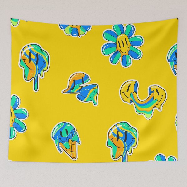 Item preview, Yellow Smiley Hippie designed and sold by MaiZephyr.