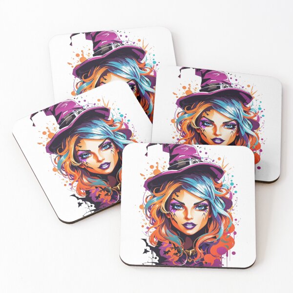 Item preview, Wickedly Stylish Halloween: Witchy Charms, Colored Haunt, and Bat-tastic Delights designed and sold by irosh madushan.