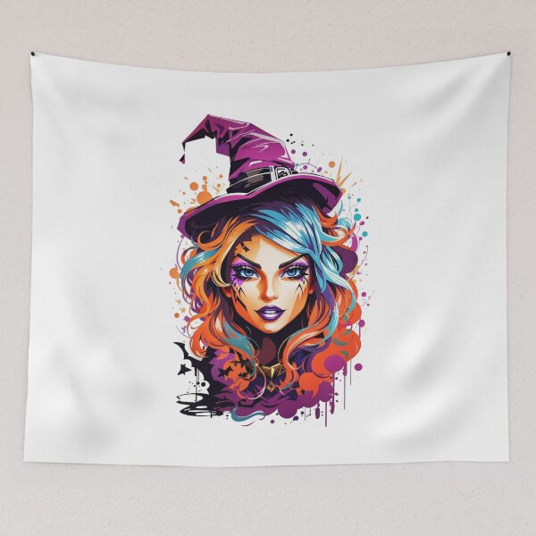 Item preview, Wickedly Stylish Halloween: Witchy Charms, Colored Haunt, and Bat-tastic Delights designed and sold by irosh madushan.