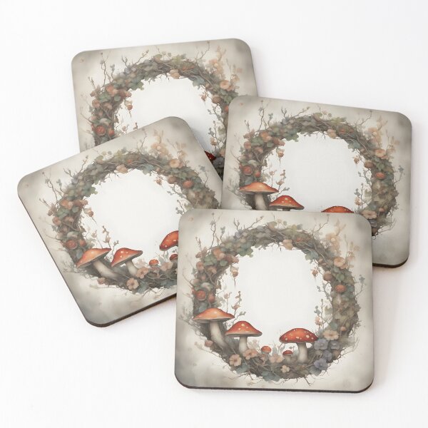 Item preview, Wreath of flowers and mushrooms designed and sold by Antagon83.