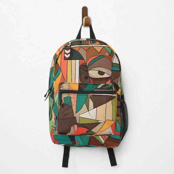 Item preview, "Cubism Unveiled: Mayan Warriors in Abstracted Splendor" designed and sold by Art-Vortex-fr.