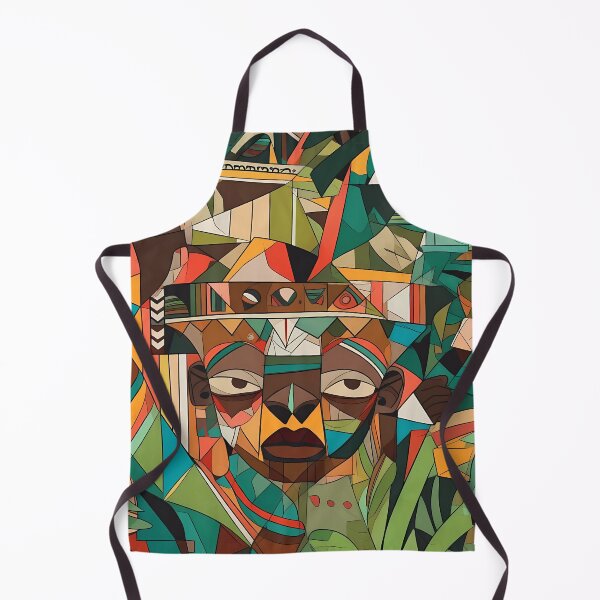 Item preview, "Cubism Unveiled: Mayan Warriors in Abstracted Splendor" designed and sold by Art-Vortex-fr.