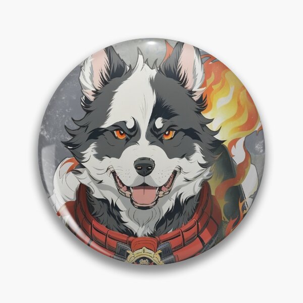 Item preview, Warrior Spirit Dog Flame Earth designed and sold by ThanaDesign.