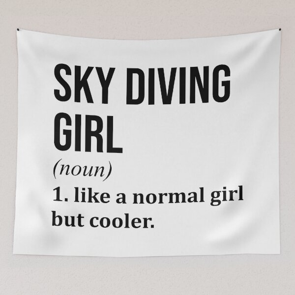 Item preview, Skydiving Girl Definition designed and sold by XCIV.