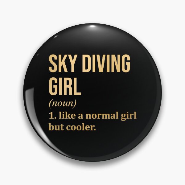 Item preview, Skydiving Girl Definition in Gold designed and sold by XCIV.