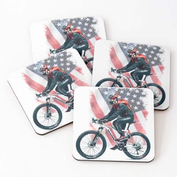 Item preview, Mountain bike American flag designed and sold by socozora.