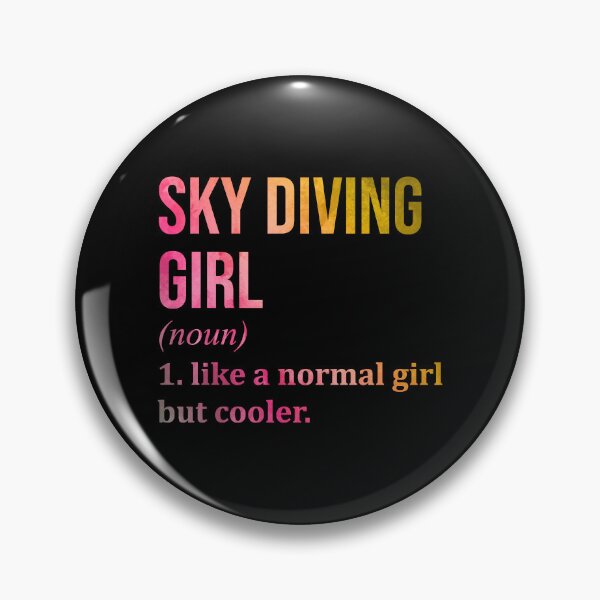 Item preview, Skydiving Girl Definition in Watercolor designed and sold by XCIV.