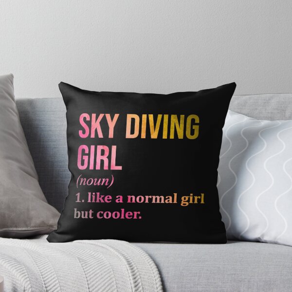 Item preview, Skydiving Girl Definition in Watercolor designed and sold by XCIV.