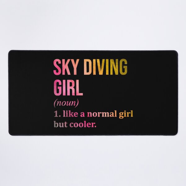 Item preview, Skydiving Girl Definition in Watercolor designed and sold by XCIV.