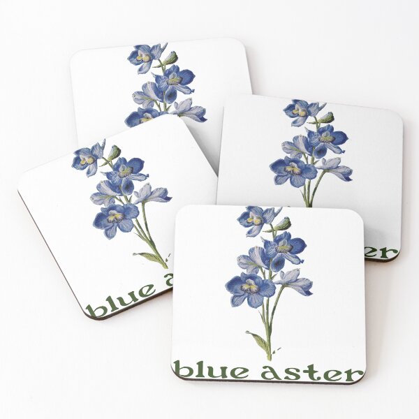Item preview, Blue Aster Flowers Aesthetic Vintage Drawing  designed and sold by SnekShirt.