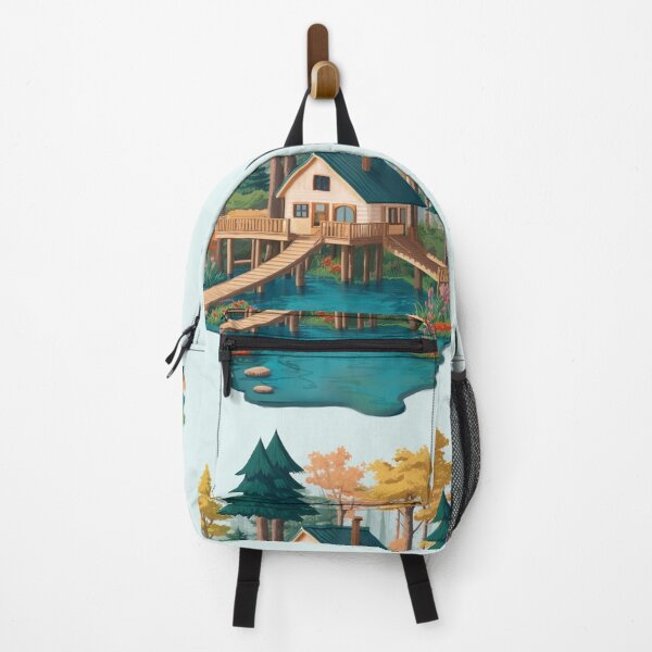 Item preview, Lake house Illustration Design Nature designed and sold by Animo Pack.