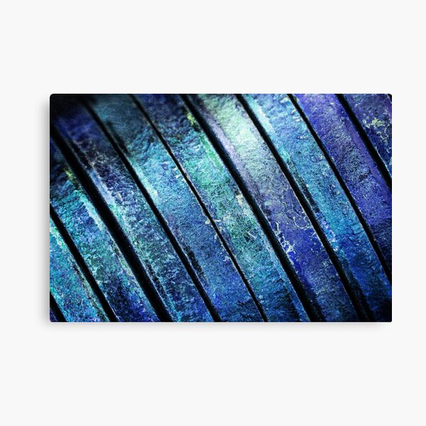 Item preview, Metal Macro 1 - Blue Wall Art  designed and sold by ArtRamenUSA.