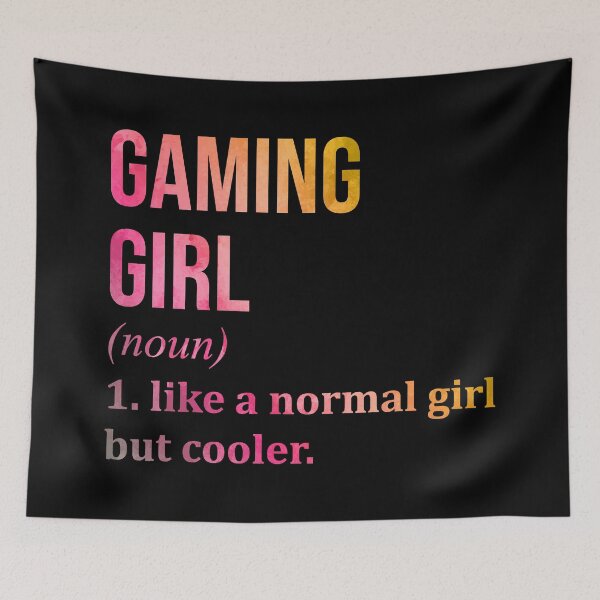 Item preview, Gaming Girl Definition in Watercolor designed and sold by XCIV.