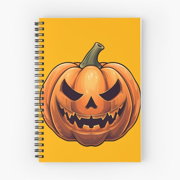 Item preview, scary halloween pumpkin face  designed and sold by Wickystickers.