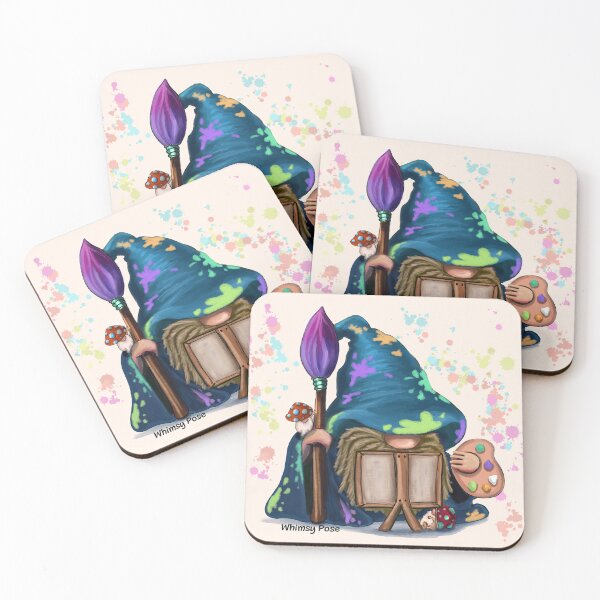 Item preview, Artist gnome designed and sold by Whimsy Pose Illustrations.