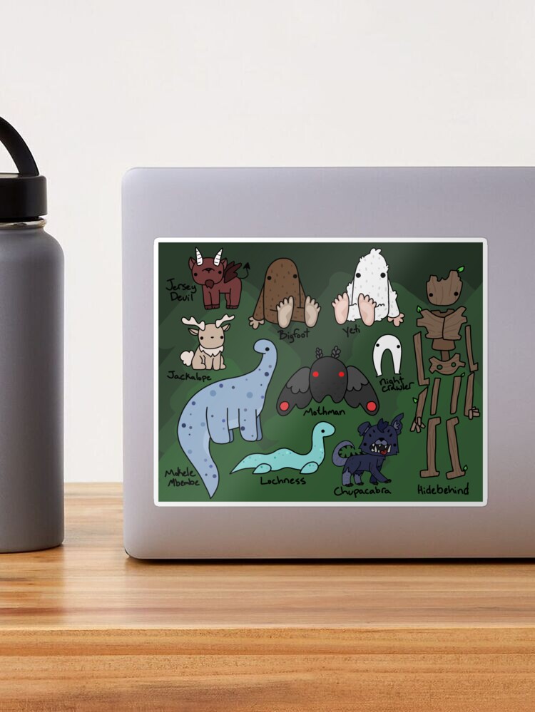 Sasquatch, Chupacabra and Mothman Water Bottle