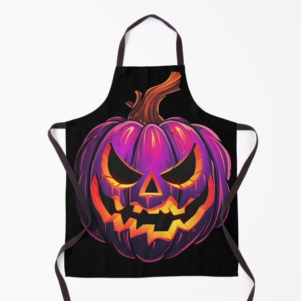 Item preview, scary neon pumpkin designed and sold by Wickystickers.