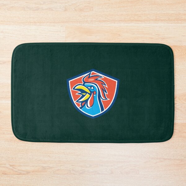Item preview, Cockerel Rooster Crowing Head Shield designed and sold by MaximoWisoky.