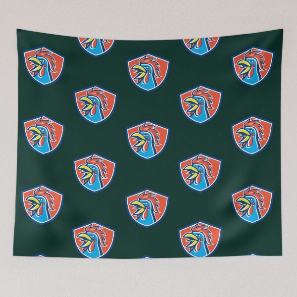 Item preview, Cockerel Rooster Crowing Head Shield designed and sold by MaximoWisoky.