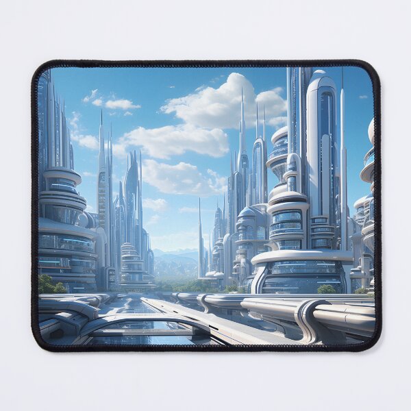 Item preview, Futuristic Techno Metropolis | Digital Art Poster designed and sold by Shirtastically.