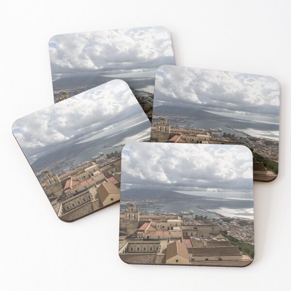 Item preview, Naples Italy Aerial Perspective - God Rays Clouds and Vistas designed and sold by Georgia Mizuleva.
