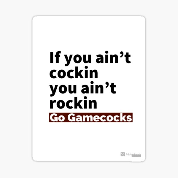 cockin gamecock Sticker