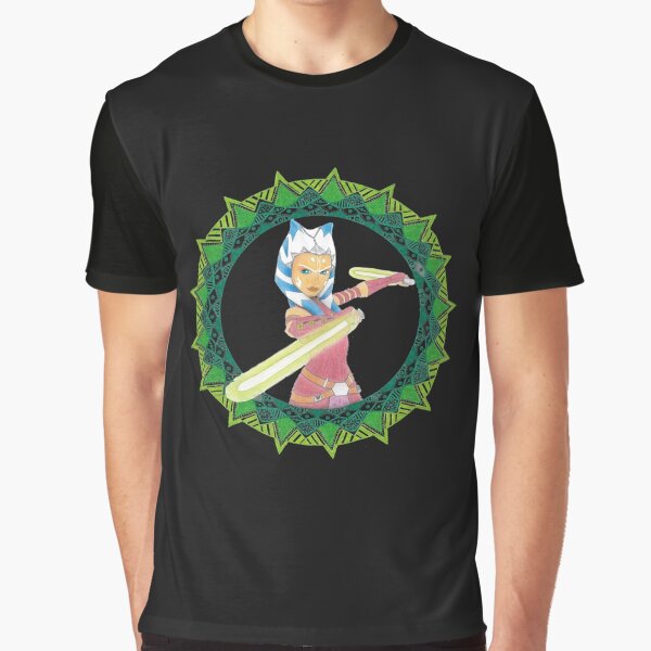 Vista previa del artículo con la obra «Mandala de Ahsoka Tano», diseñado y vendido por nayeona.