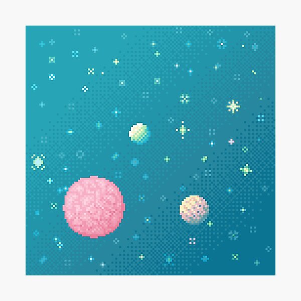 Brain Planet (8bit) Photographic Print