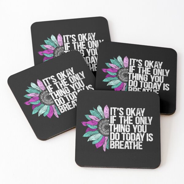 Item preview, It's Okay If The Only Thing You Do Today Is Breathe Suicide Prevention Awareness designed and sold by Dolphin Graphic.
