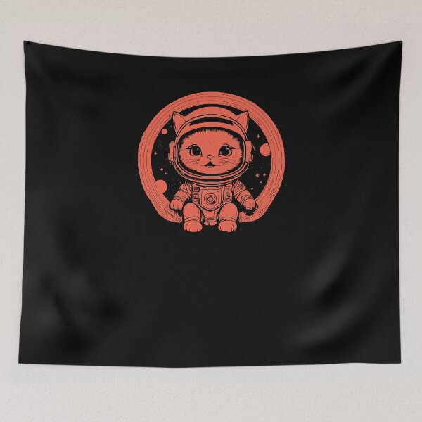 Item preview, Cute Kitten Astronaut - Light Red designed and sold by Soulemotion.