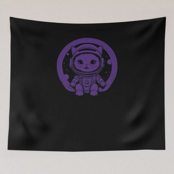 Item preview, Cute Kitten Astronaut - Indigo designed and sold by Soulemotion.