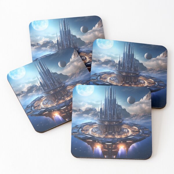 Item preview, Sleek Futuristic Celestial Odyssey | Digital Art Decor designed and sold by Shirtastically.