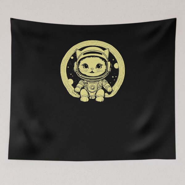Item preview, Cute Kitten Astronaut - Khaki designed and sold by Soulemotion.
