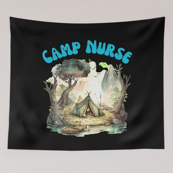 Item preview, Camp Nurse. camping nurse designed and sold by HikingGalleria.