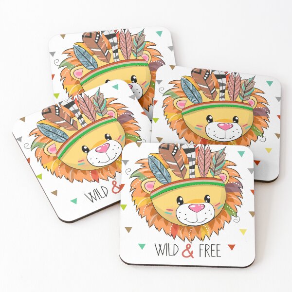 Item preview, Cute lion with feathers and Indian coloring designed and sold by ap8pena.