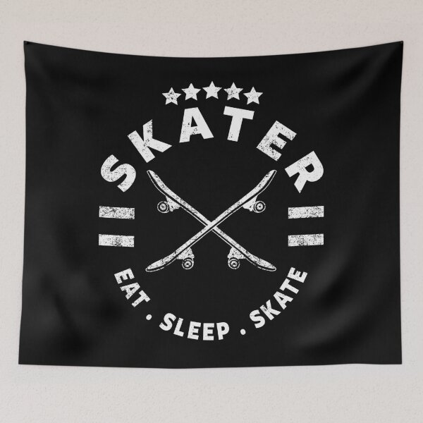 Item preview, SKATER - SKATEBOARDER - EAT SLEEP SKATE designed and sold by ShirtWreck.