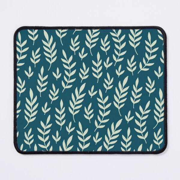 Item preview, Green wavy leaves pattern designed and sold by Crazy-art-land.