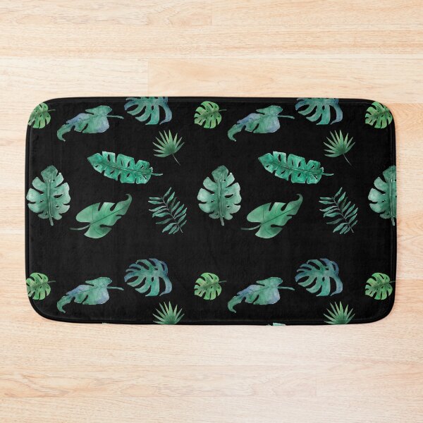 Item preview, Watercolor green tropical leaf pattern designed and sold by Crazy-art-land.