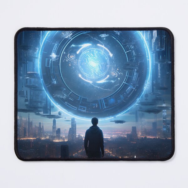 Item preview, Futuristic Time Traveler | Digital Art designed and sold by Shirtastically.