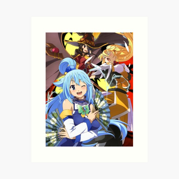 Kazuma Konosuba Anime' Poster, picture, metal print, paint by The Artz