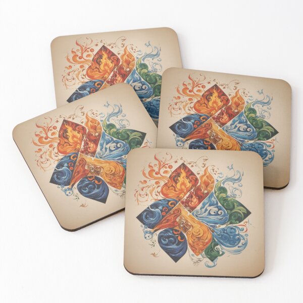 Item preview, The four elements designed and sold by AiStoryTeller.