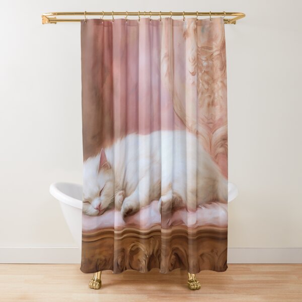 Coquette Boho Shower Curtain, Coquette Aesthetic Cottagecore