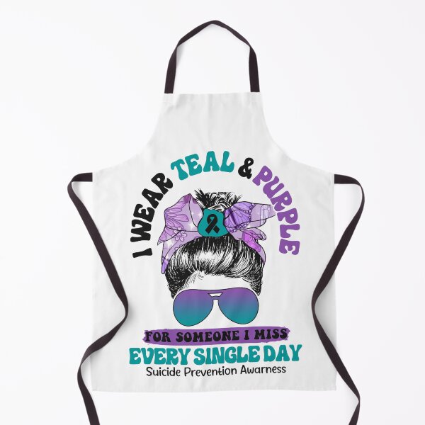 Item preview, I Wear Teal And Purple For Suicide Prevention Awareness designed and sold by Dolphin Graphic.