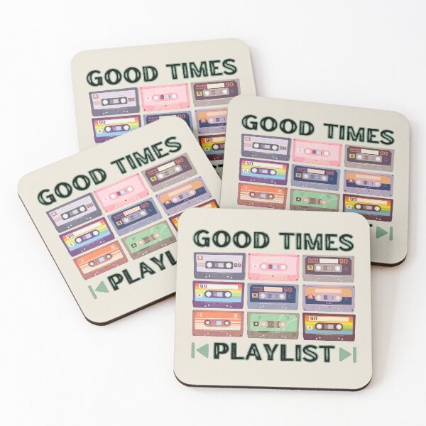 Artikelvorschau, Good Times-Playlist entworfen und verkauft von retrobliss70s.